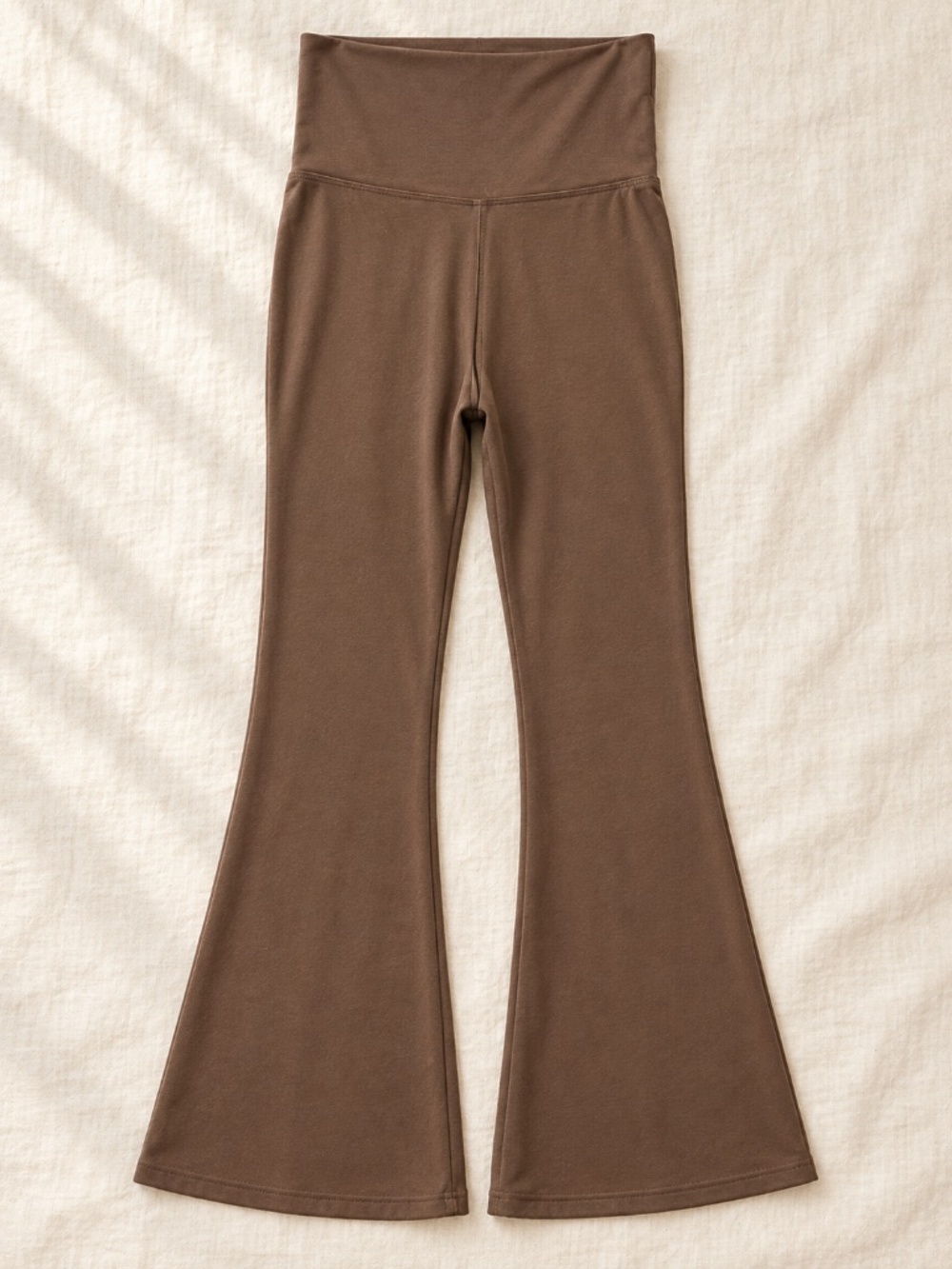 Zenana Mocha Dolman Boat Neck Top & Flare Pants 2-Piece Outfit - Picture 3 of 3